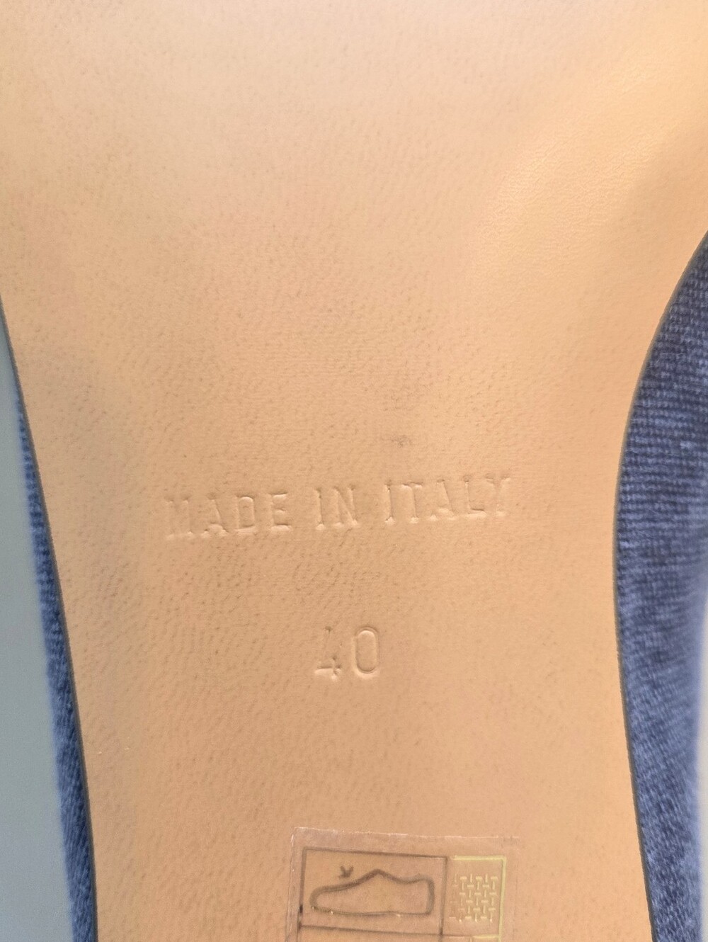 Alex Mill Navy Blue Canvas Ballet Flats Size 9 Made In Italy - Picture 12 of 12